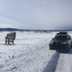 Not even to Almont yet and already playing in the snow.